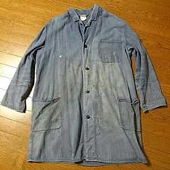 ヨーロッパ古着 ワークコート 味あり ペンキのサムネイル