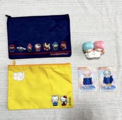 サンリオ　非売品ポーチ　キキララカード　歯ブラシ立て　5点セットのサムネイル