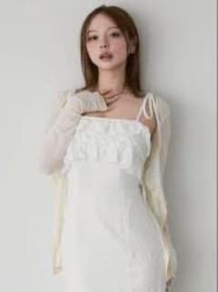 andmary Lacey ribbon cardigan AM1181 - メルカリ