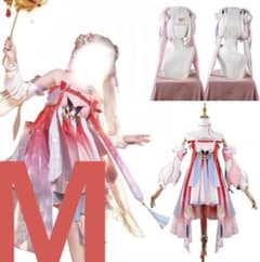 月末処分 【ウィッグ付き】鳴潮 コスプレ 衣装 今汐（桃夭灼灼