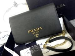 【PRADA】サフィアーノチェーン2way ショルダーバッグ/1BP018✧*。のサムネイル