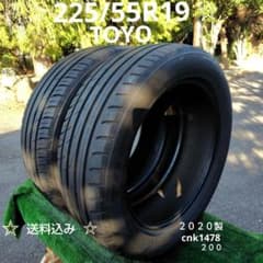 225/55R19夏タイヤ 2021製 TOYO 2本 cnk0845 225/55R19夏タイヤ2020製TOYO cnk1478 - メルカリ
