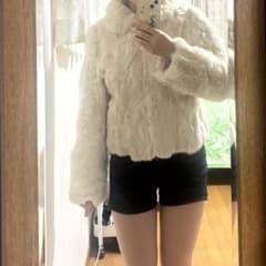 ファーコート　ジャケット　毛皮　クリーム　白　ラビット　ショート丈　y2k ファーコート ジャケット 毛皮 クリーム 白 ラビット ショート丈 y2k