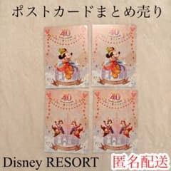 東京ディズニーリゾート 40周年 ポストカード まとめ売り オレンジ 新品未使用