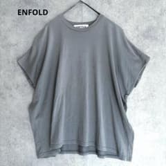 ENFOLD エンフォルド 半袖Tシャツ グレー 38 日本製 - メルカリ