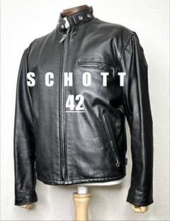 ②schott【42】641Q 米国製◇革ジャンninjaハーレーgpzショベル - メルカリ