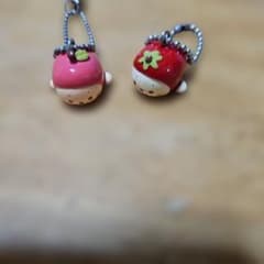 けいおん！ 猫耳メイドフィギュア2体＆ストラップ9個セット 平沢唯
