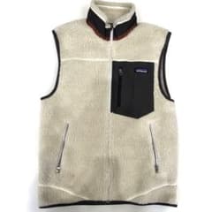 patagonia フリースベスト メンズ S クリーム - メルカリ