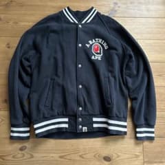 A BATHING APE スタジャン ブラック Lのサムネイル