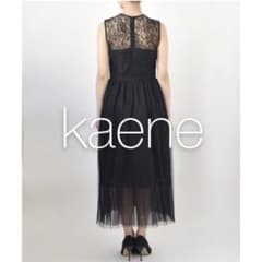kaene ノースリーブ レース チュールドレス ブラックのサムネイル