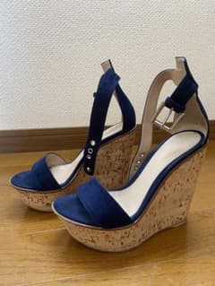 Gianvito Rossi スエード ウェッジソール サンダル - メルカリ