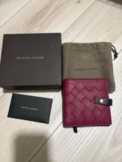 も*️様 Bottega Veneta 二つ折り財布 バーガンディ - メルカリ