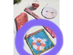 ディズニーランド ガチャ　パークフード　ドナルドうきわまん　ポーチ 7/8発売のサムネイル