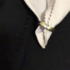 4℃ リング アクアマリン 美品・:*+.\(( °ω° ))/.:+のサムネイル