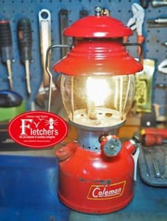 良品！1957年7月 コールマン 200A ランタン（イエローボーダー）u65