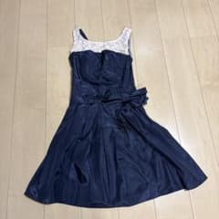 ネイビー パーティードレス リボンのサムネイル