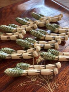 極美品）京焼•清水焼き土筆箸置き 10点セット - メルカリ
