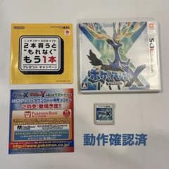 ニンテンドー 3DS DS ソフト ポケットモンスターX ポケモン 動作確認済