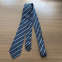 【美品】LES MUES スリーピース ネイビー ストライプ M相当　現行タグ LES MUES ネクタイ ネイビー ブルー ストライプ AOKI - メルカリ