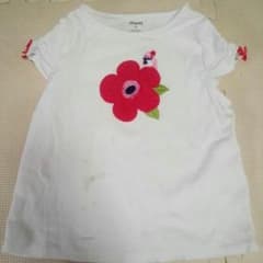 リリーママ様専用☆3Tジンボリー　花と小鳥のシャツ　黄色の花のシャツのサムネイル
