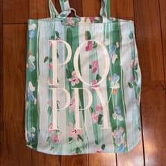 POPPY トートバッグ あさぎーにょ POPPY 花柄トートバッグ あさぎーにょ カラビナ付き - メルカリ