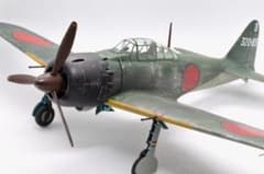 タミヤ 1/48 零戦五二型 零式艦上戦闘機 塗装済完成品 ウェザリング