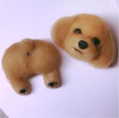 羊毛フェルト すっぽりわんこ① トイプードルのサムネイル