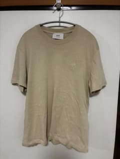 ami ベージュ Tシャツ ハート刺繍のサムネイル