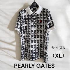 PEARLY GATES ゴルフシャツ 半袖 アンカー総柄 サイズ6 XLのサムネイル