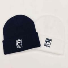Manapo様専用✩ENVYM ニット帽 FILA ニットワッチ ホワイトのサムネイル