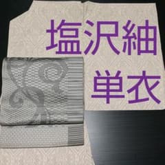 最終値下げ！単衣 塩沢紬   03のサムネイル