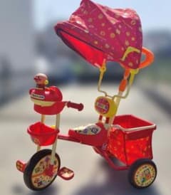 アンパンマン 三輪車 サンシェード付き 室内保管美品 大阪 - メルカリ