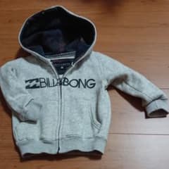パーカー グレー 裏起毛 ビラボンのサムネイル