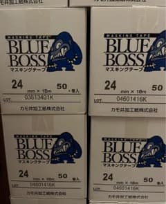 カモ井マスキングテープブルーボス24㎜4箱 - メルカリ