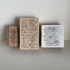 木製手書き風スタンプセット　3個セットのサムネイル