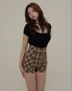ANDMARY High waist check pantsのサムネイル
