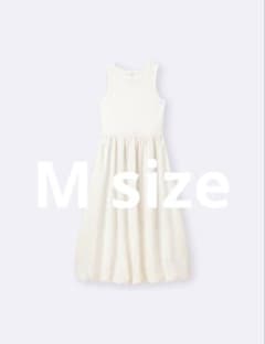 GU バブルヘムワンピース 白 Mサイズのサムネイル