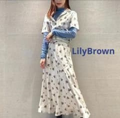 リリーブラウン　LilyBrown ドットフラワー　3点セット　ワンピース