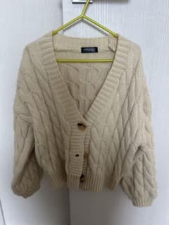 URBAN CHERRY キッズ ケーブルニットカーディガン 120cmのサムネイル