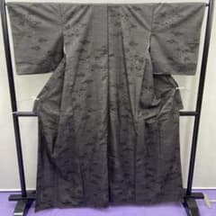 BY7505 未使用品 大島紬 着物 正絹 おしゃれ 花 - メルカリ