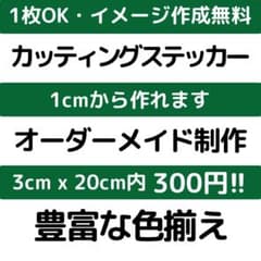 カッティングステッカー 4419 防水 オーダーメイド デカール 切り文字 