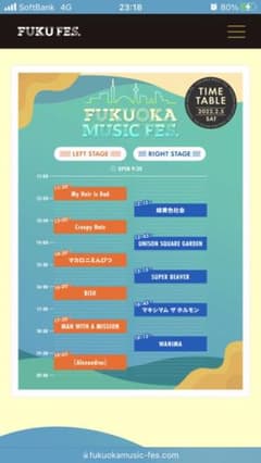 福フェスチケット2枚のサムネイル