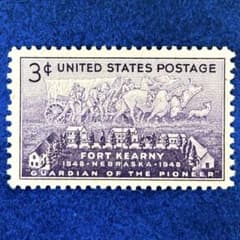 米国ビンテージ切手 外国切手ヴィンテージ 米国 フォートカーニー陸軍基地 1948年 ヒンジ