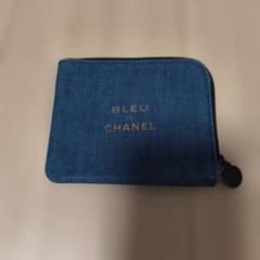 CHANEL BLEU DE CHANEL デニム コインケース　ノベルティのサムネイル