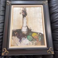 真作 油絵 絵画 花 三浦義幸 静物の構図 油彩12号 - メルカリ