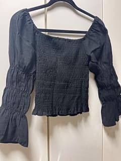LIBJO IE長袖ブラックトップスのサムネイル