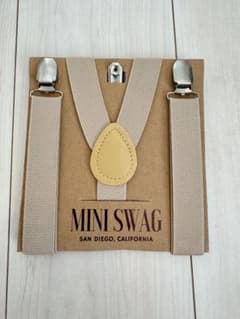 MINI SWAG ベビー キッズ サスペンダー ベージュのサムネイル