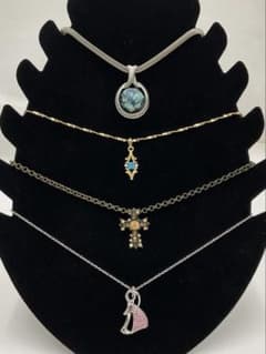 40,990 [Set of 4 Necklaces] K18GP Vintage Antique