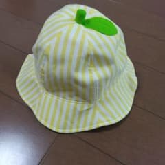 Baby cheer　帽子　レモン　ストライプ　50-52㎝　ゴム付きのサムネイル