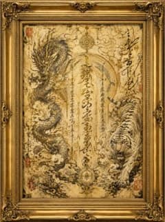 【特級呪物】龍神白虎大神 神域護符｜強運招来 金運 財運 商売繁盛 邪気祓いのサムネイル